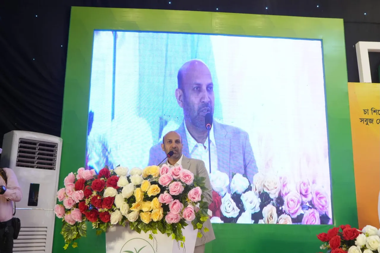 Guest speaker highlighting the bought-leaf tea sector on National Tea Day